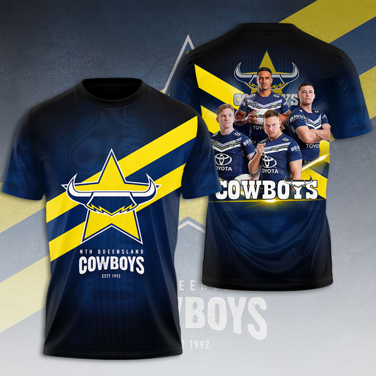 North Queensland Cowboys NRL Limited Edition T-Shirt TM - You will save more when you buy the clothes and hat combo V8