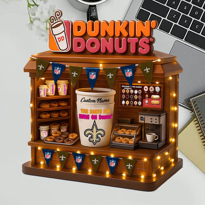 NOS Acrylic Block - NFL x Dunkin Donuts Gift For Fans DDT CTND
