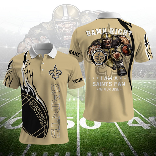 NOS NFL Team Mascot Polo Shirt DDT NTL