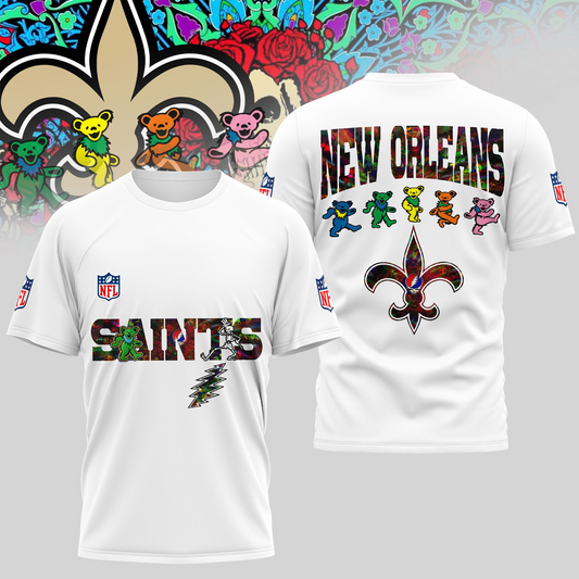 NOS Premium NFL Dancing Bear T-Shirt DDT HLPHUONG