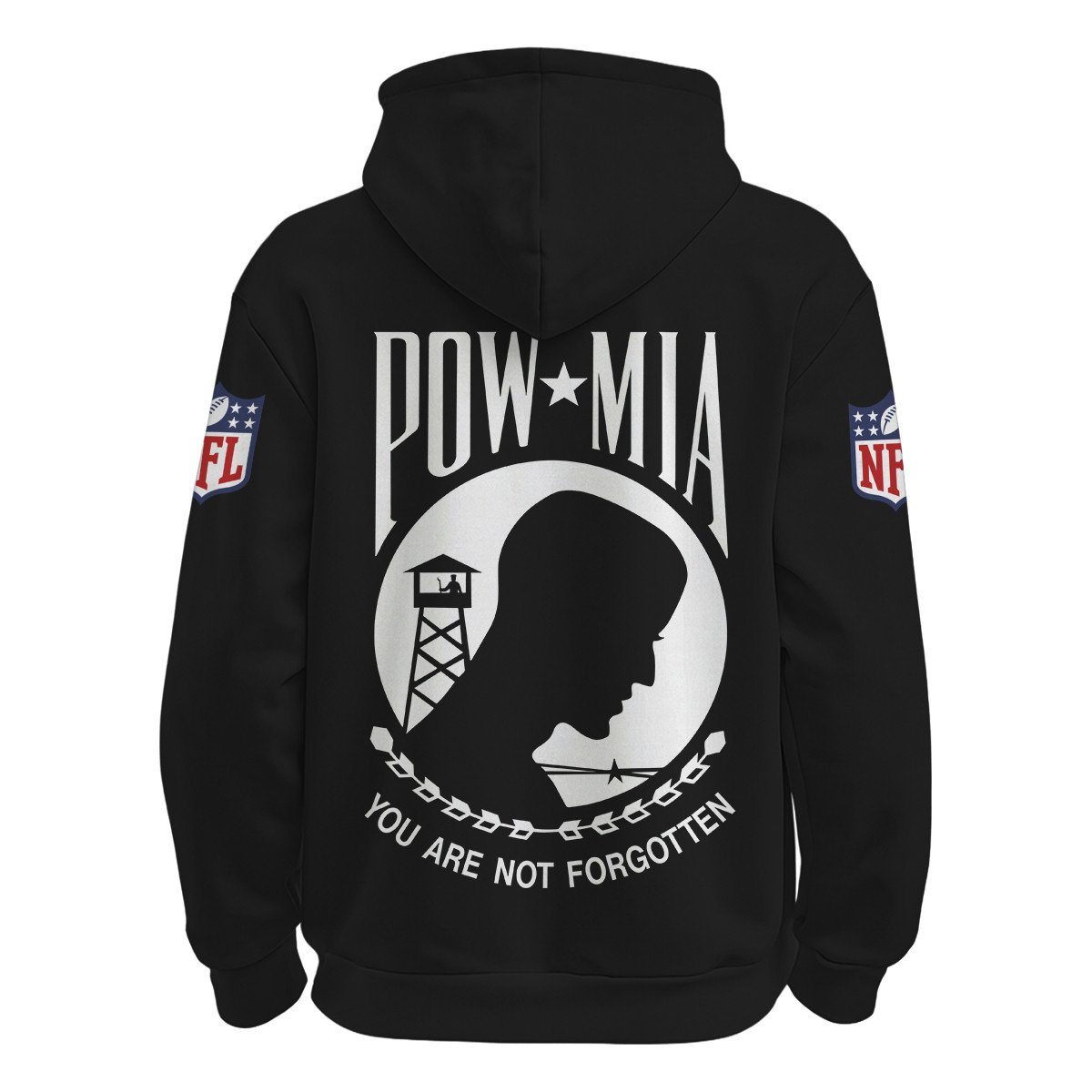 NOS Premium NFL Pow Mia Hoodie DDT CTND