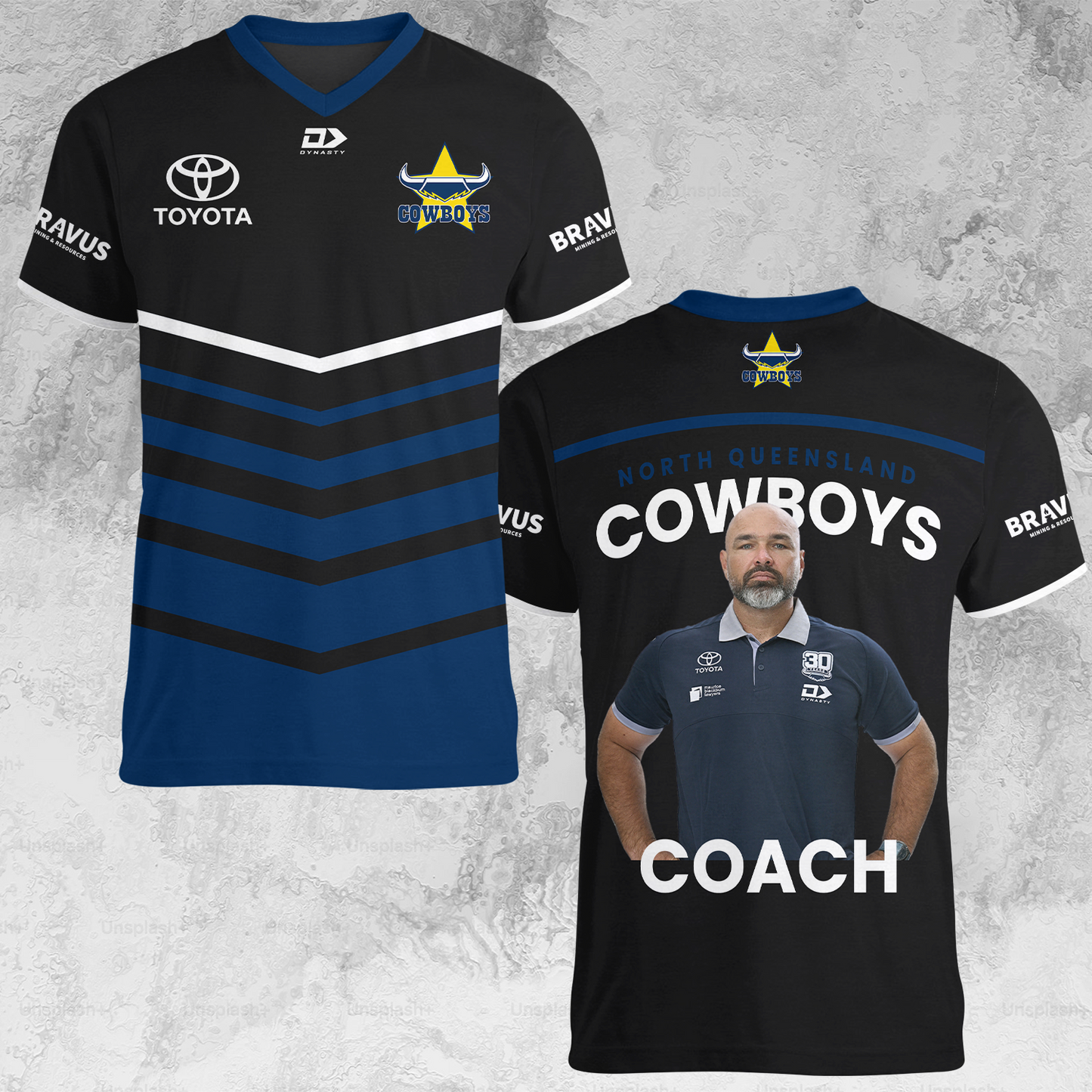 NQ Cowboys 5 NRL 2025 Limited Edition V-neck T-Shirt TM NTA V1