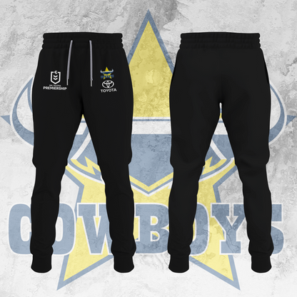 NQ Cowboys NRL 2025 Limited Edition Joggers TM V1