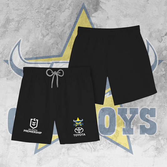 NQ Cowboys NRL 2025 Limited Edition Shorts TM V1