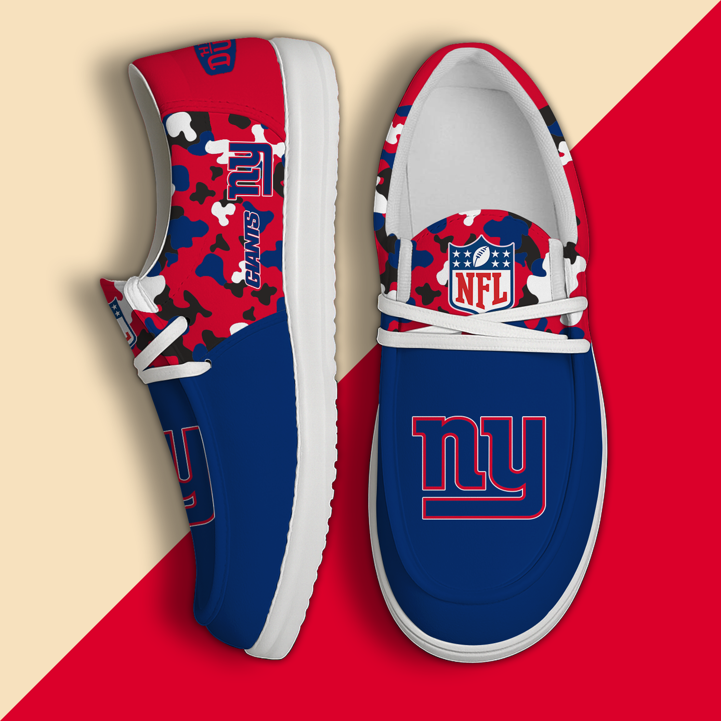 NYG Personalized NFL Hey Dude Shoes DatND ThuongNH