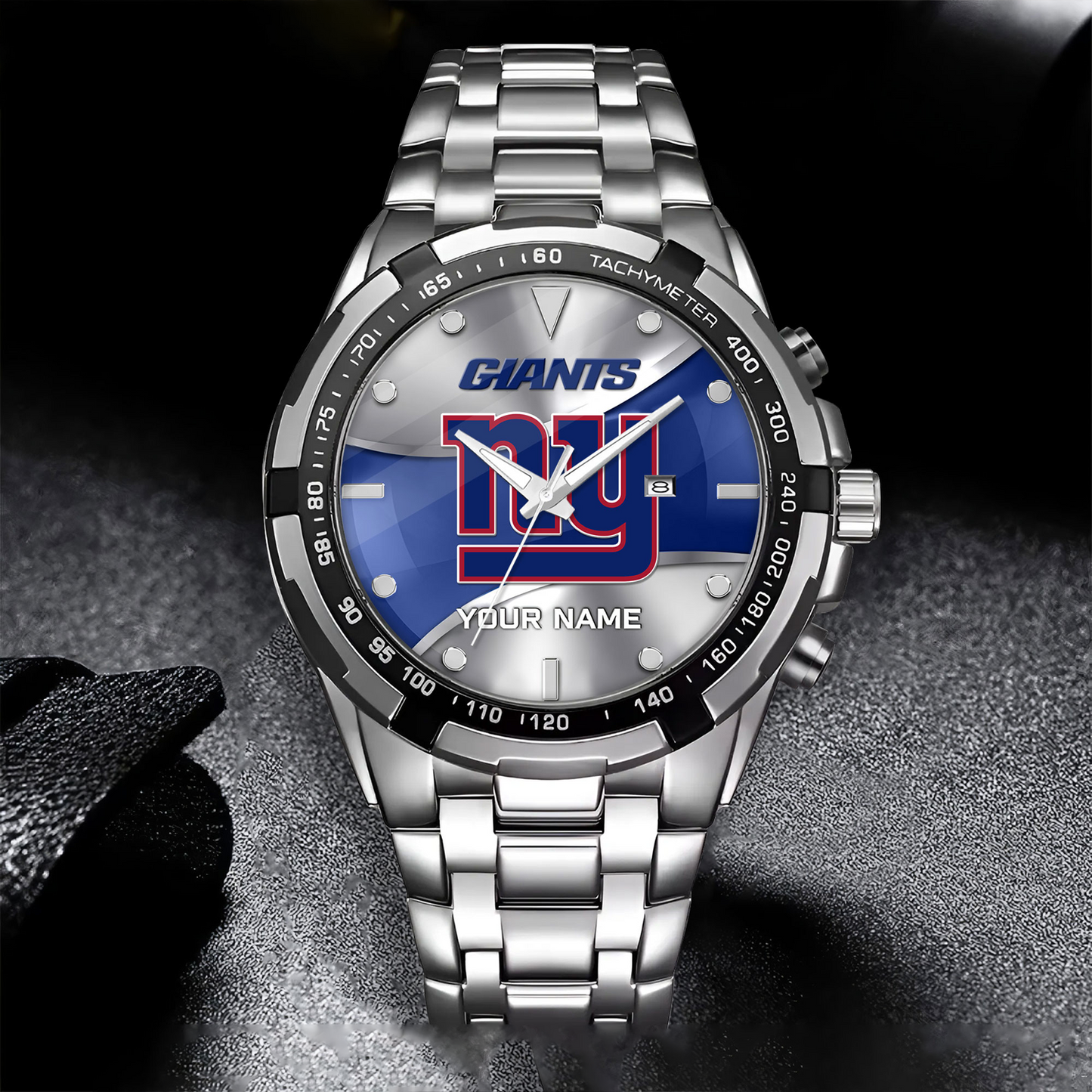 NYG x NFL Alloy Men Quartz Watch - Custom Name DATND TANTD