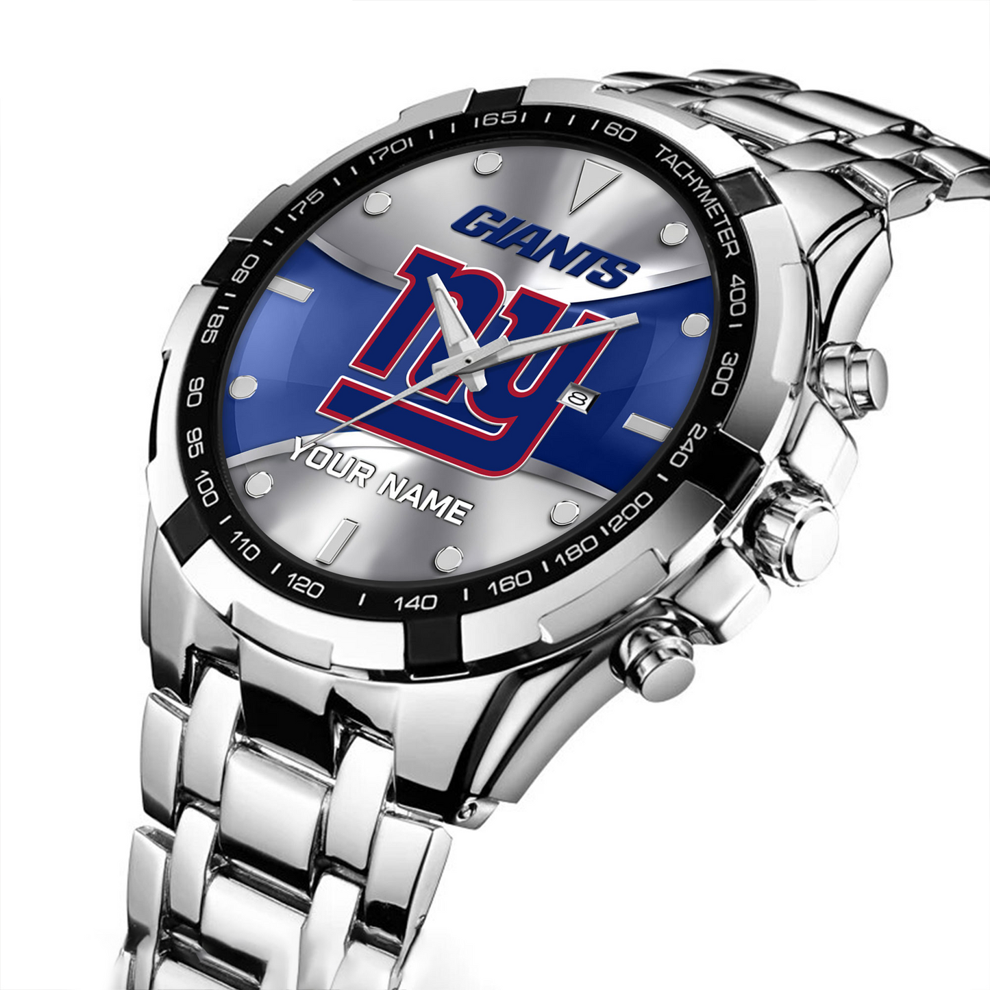 NYG x NFL Alloy Men Quartz Watch - Custom Name DATND TANTD