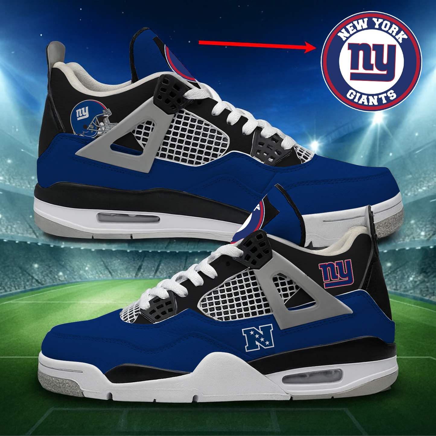 NYG x NFL Custom Sneakers DatND DVT