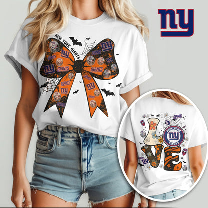 NYG x NFL Halloween Bow 3D Shirt 0409 DatND DVT