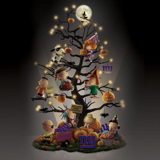 NYG x NFL Happy Halloween - Peanuts Table Tree DATND TANTD