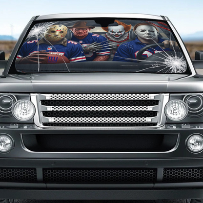 NYG x NFL Horror Car Sunshade For Fan DDT CTND