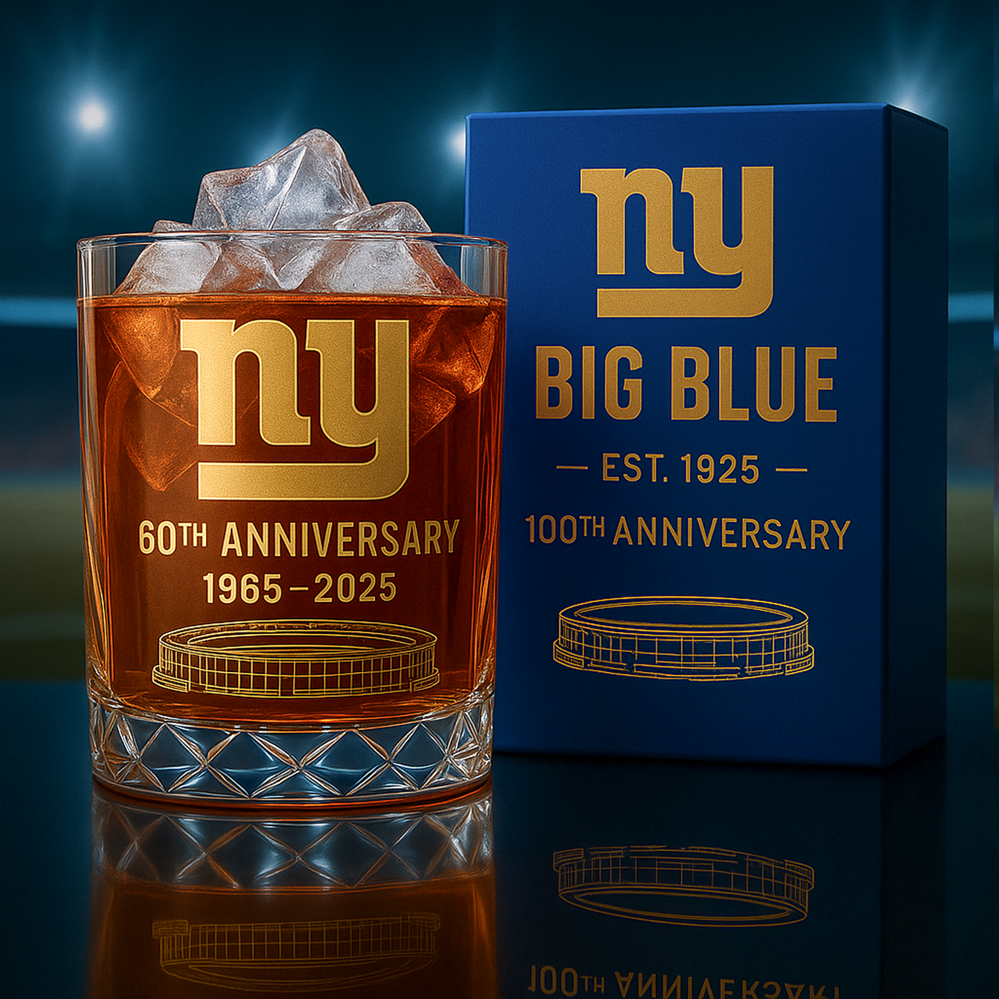 NYG x NFL Limited Edition Whiskey Glass DatND DVT