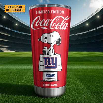 NYG x NFL Mix Snoopy & Red Coca Tumbler DatND DVT