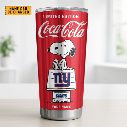 NYG x NFL Mix Snoopy & Red Coca Tumbler DatND DVT
