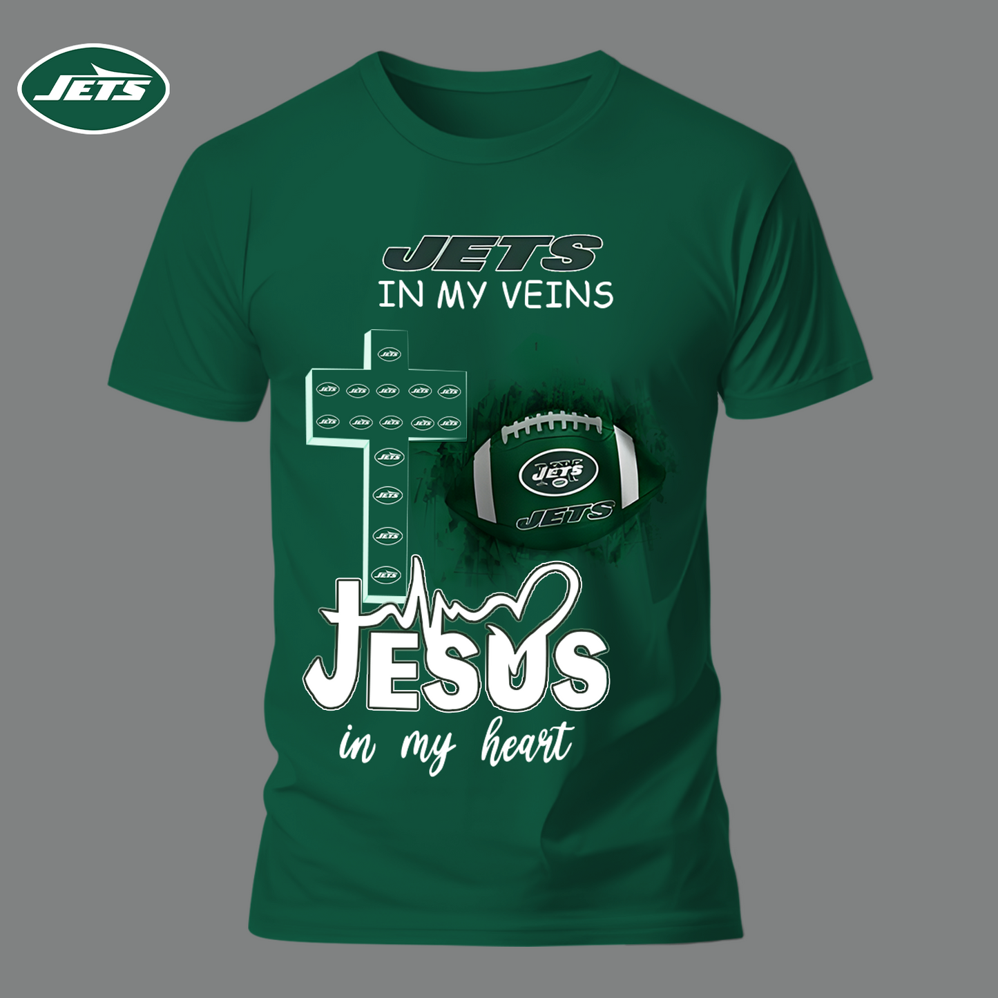 NYJ - Jesus In My Heart Shirt DDT HLPHUONG