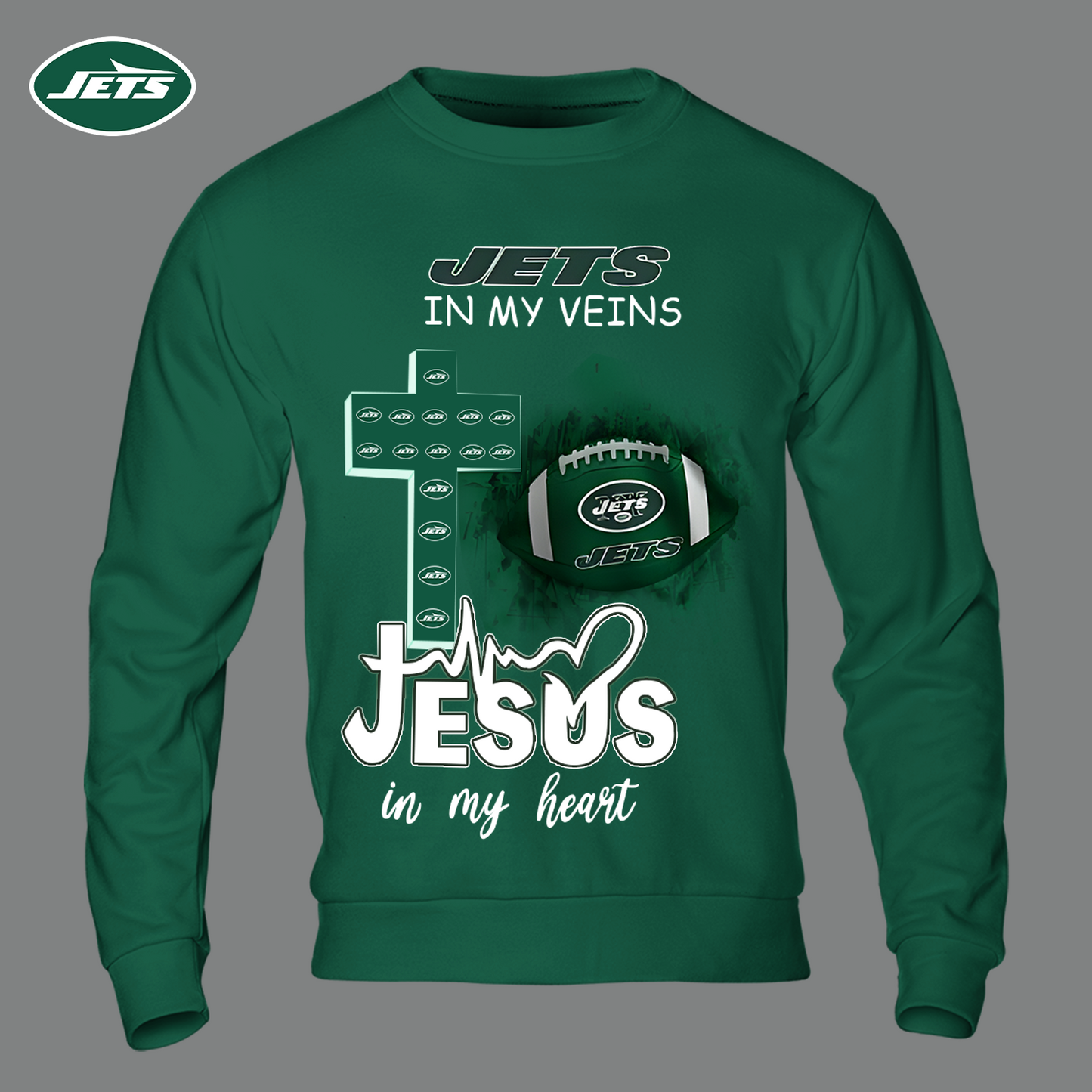 NYJ - Jesus In My Heart Shirt DDT HLPHUONG