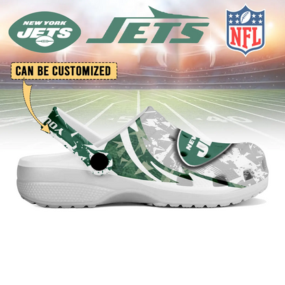 NYJ  x NFL Crocs Crocband Clogs Shoes DatND DVT