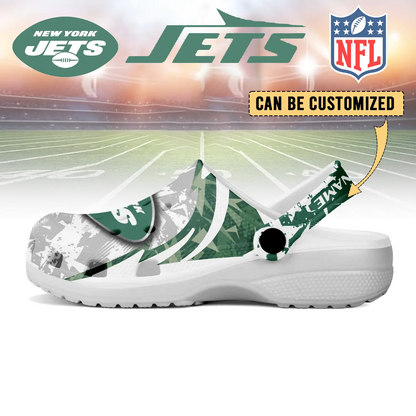 NYJ  x NFL Crocs Crocband Clogs Shoes DatND DVT
