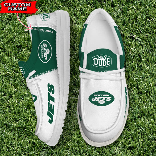 NYJ Personalized NFL Hey Dude Shoes DatND ThuongNH
