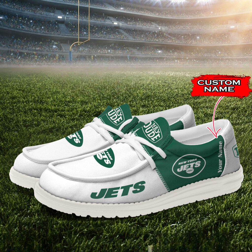 NYJ Personalized NFL Hey Dude Shoes DatND ThuongNH