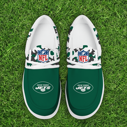 NYJ Personalized NFL Hey Dude Shoes DatND ThuongNH