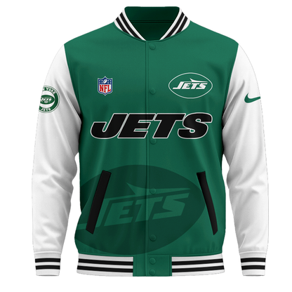 NYJ Premium NFL Baseball Jacket DDT NTL