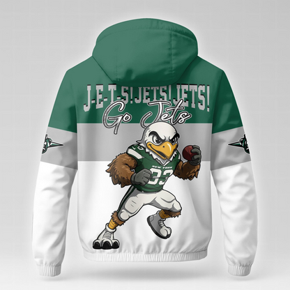 NYJ Premium NFL Fan Pride Windbreaker Jacket DDT NTL