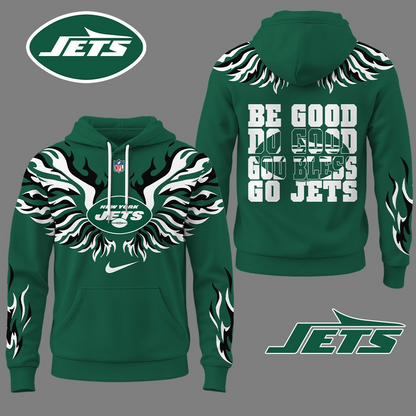 NYJ Premium NFL Fire Wings 3D Hoodie DDT CTND