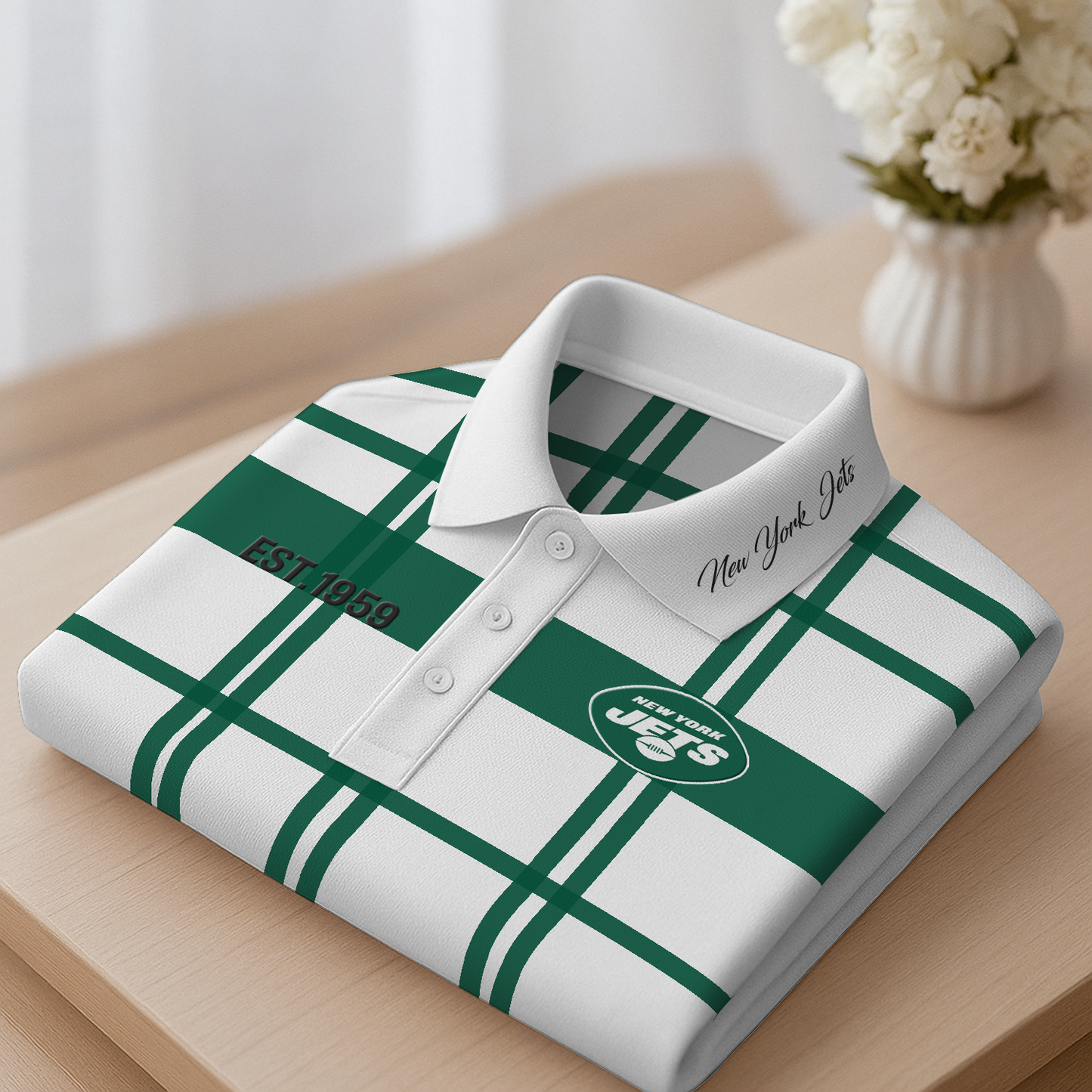 NYJ Premium NFL Polo Shirt DatND DVT