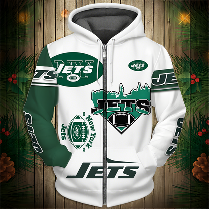 NYJ Premium NFL V3 3D Graphic Hoodie DDT NTL
