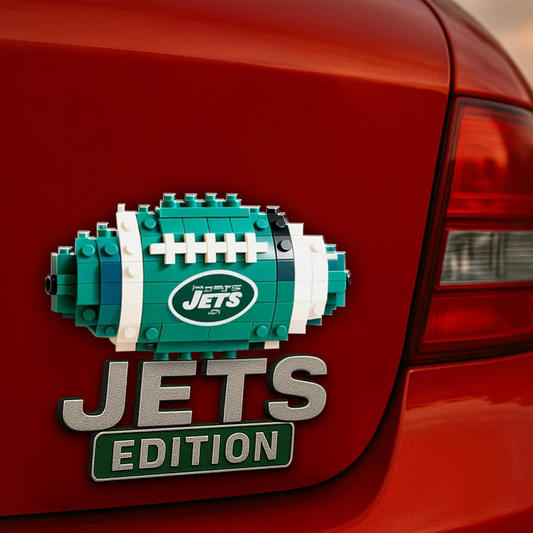 NYJ x NFL Building Block Set 3D Car Name Badge DDT CTND