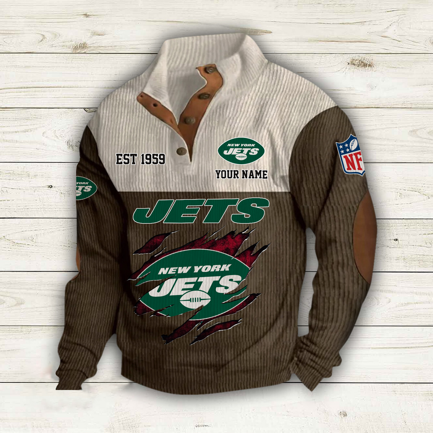 NYJ x NFL Custom Name Sport Sweatshirt DatND DVT