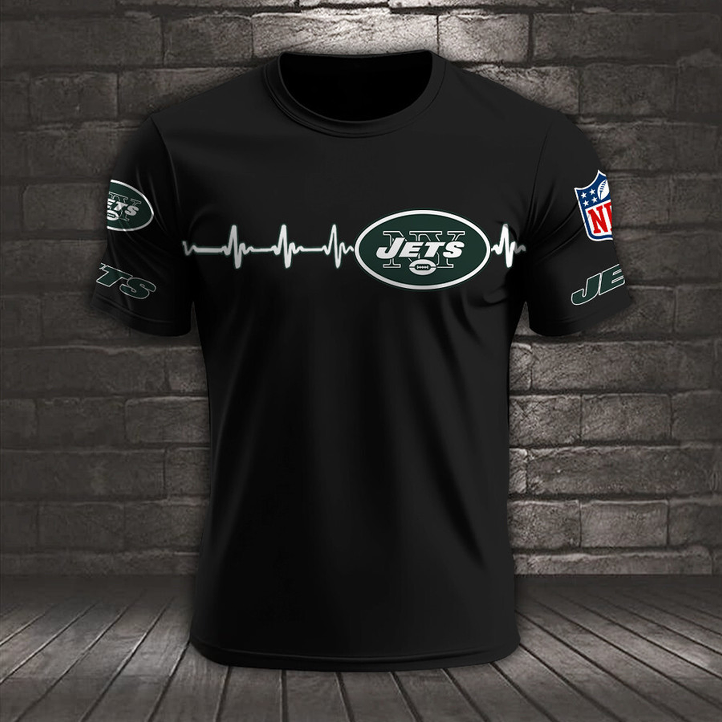 NYJ x NFL Heart Rate Map Special 3D Shirt DatND ThuongNH