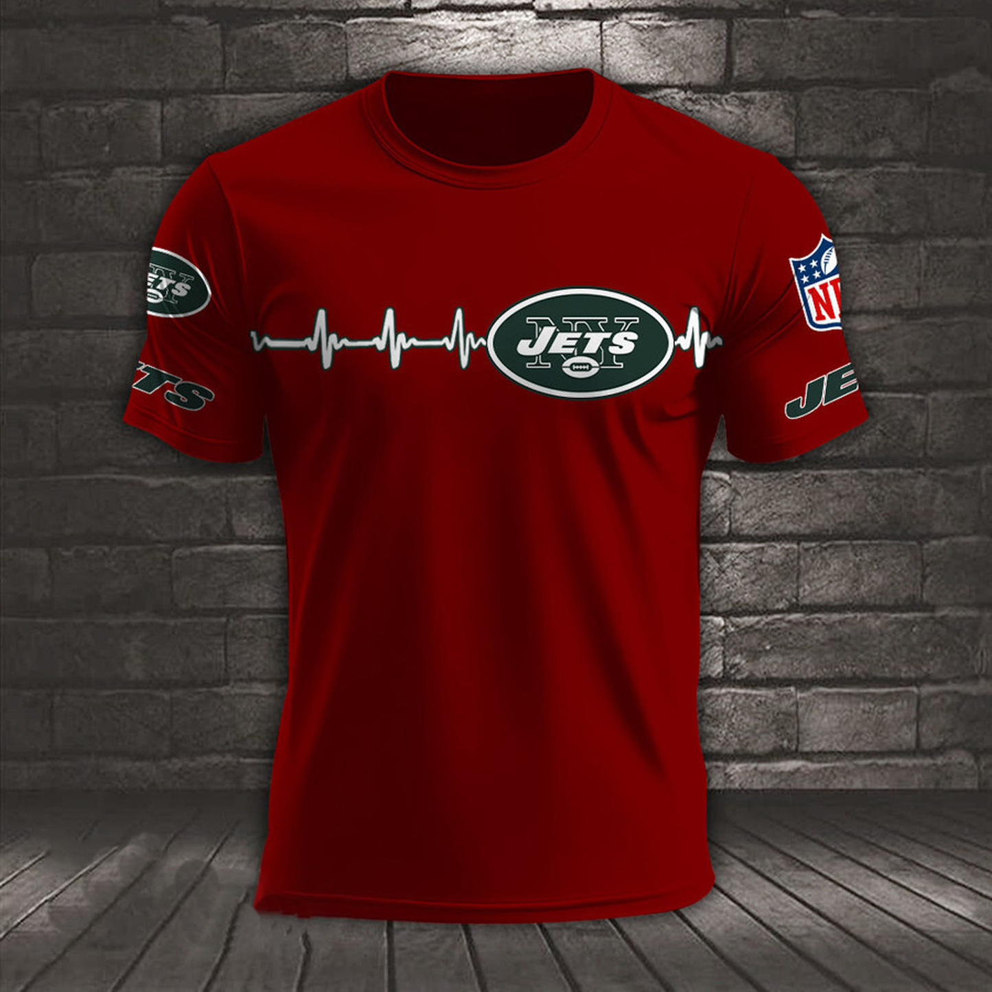 NYJ x NFL Heart Rate Map Special 3D Shirt DatND ThuongNH