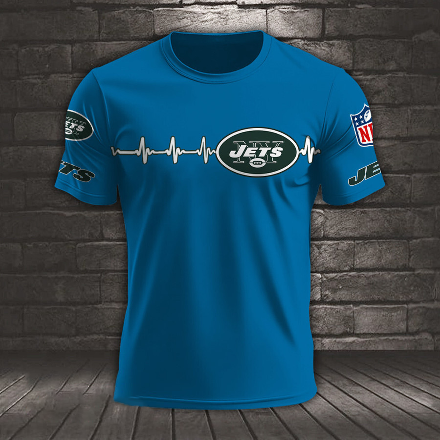NYJ x NFL Heart Rate Map Special 3D Shirt DatND ThuongNH