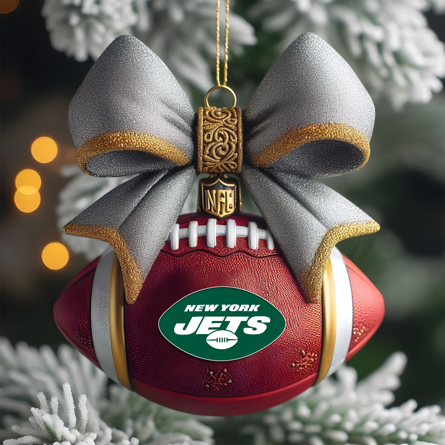 NYJ X NFL Holiday Ornament 2025 - Spirit of the Game V1 NAK NHT
