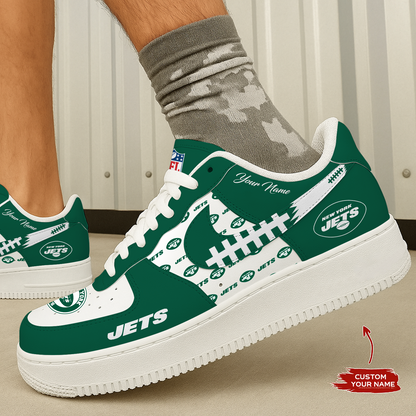 NYJ x NFL Personalized AF1 Shoes DatND DVT