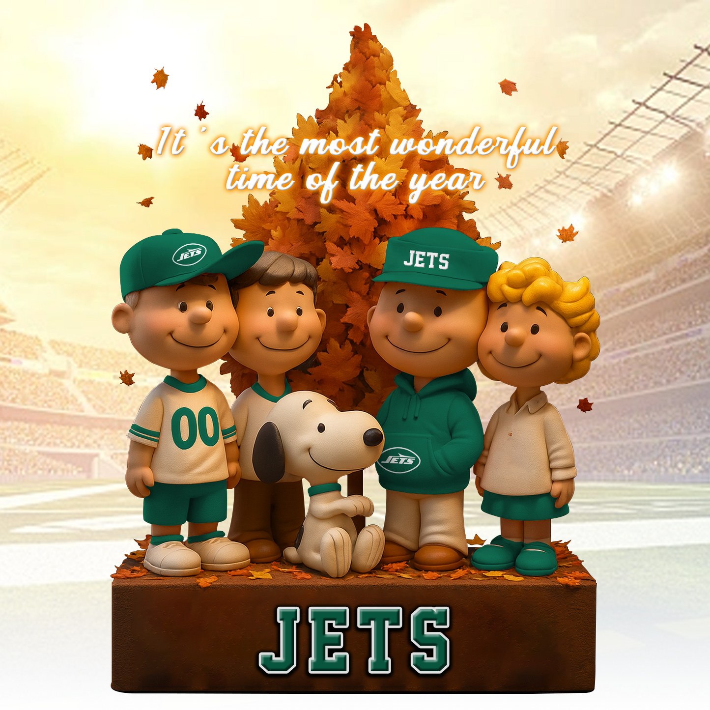 NYJ x NFL Premium Acrylic Block Peanuts DATND TANTD 120825