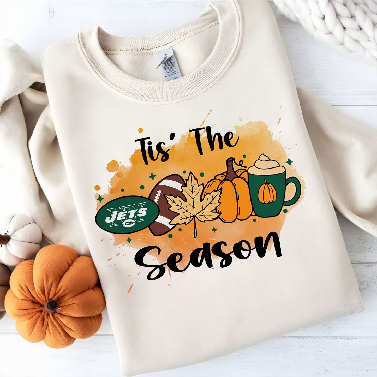 NYJ x NFL Tis' The SeaSon Sweatshirt DatND DVT