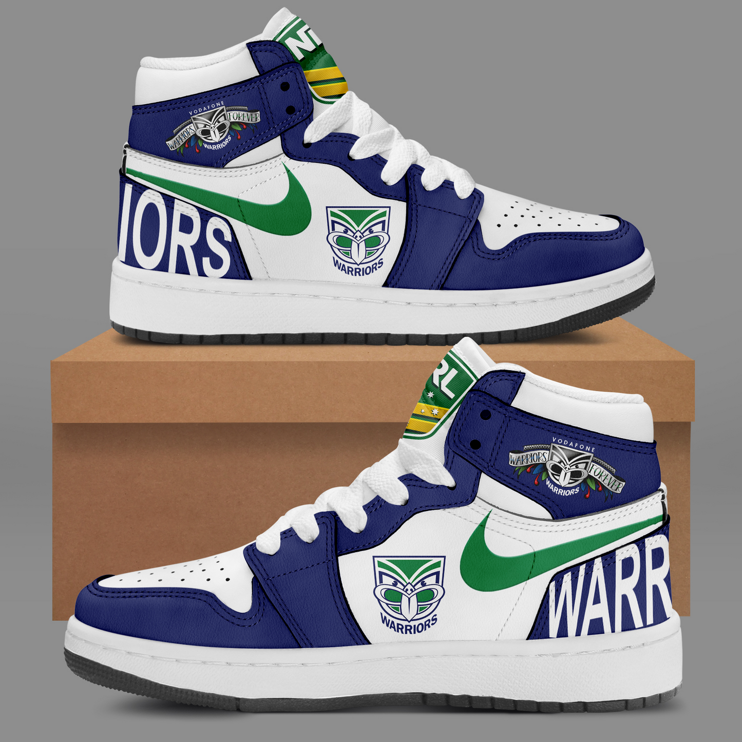 One NZ Warriors NRL 2025 Up The Wahs Limited Edition A1 Shoes TM NTA V6