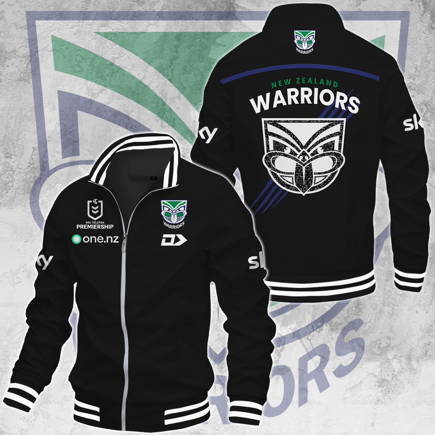 One NZ Warriors NRL 2025 Up The Wahs Limited Edition Casual Jacket TM NTA V177