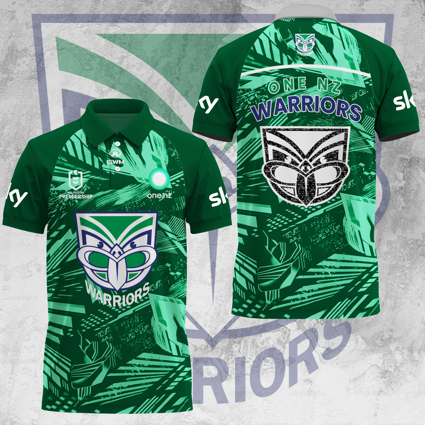 One NZ Warriors NRL 2025 Up The Wahs Limited Edition Polo Shirt TM V13