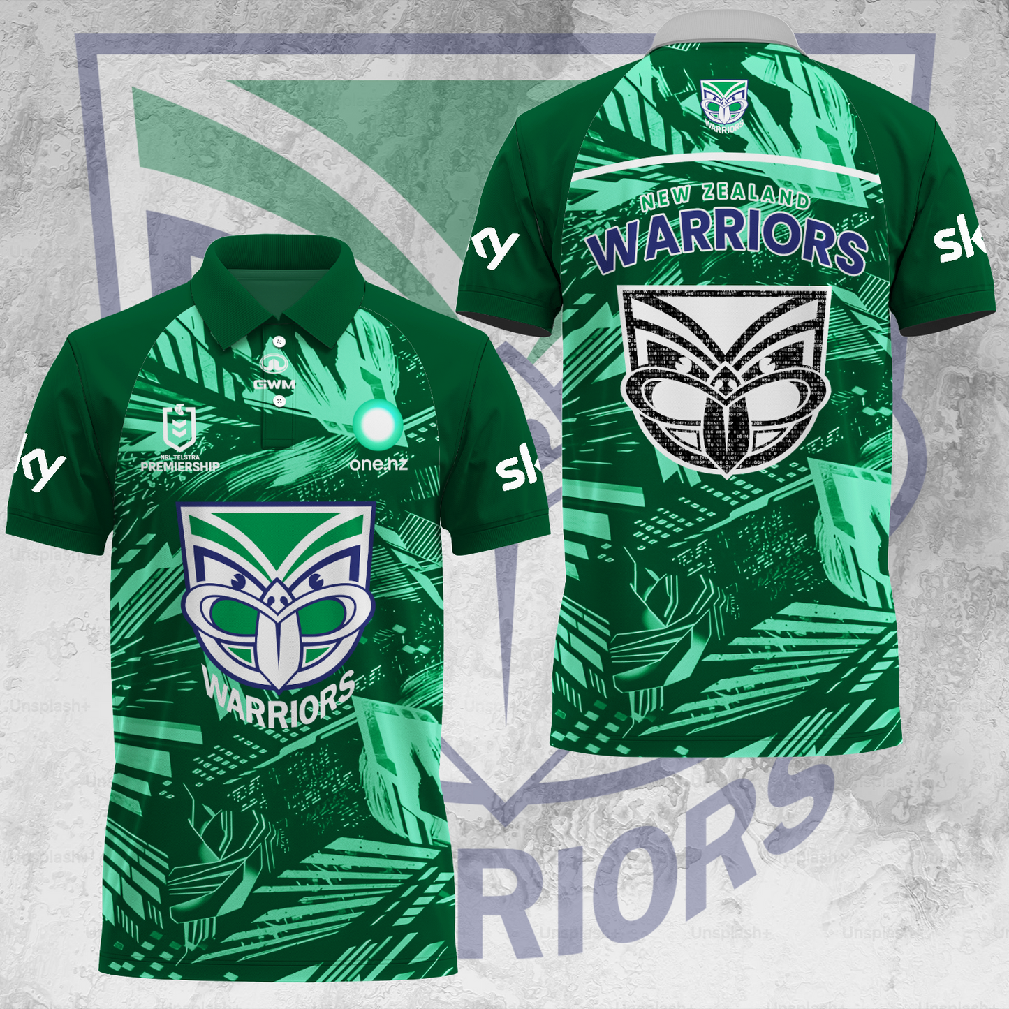 One NZ Warriors NRL 2025 Up The Wahs Limited Edition Polo Shirt TM V14