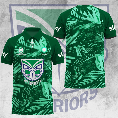 One NZ Warriors NRL 2025 Up The Wahs Limited Edition Polo Shirt TM V15