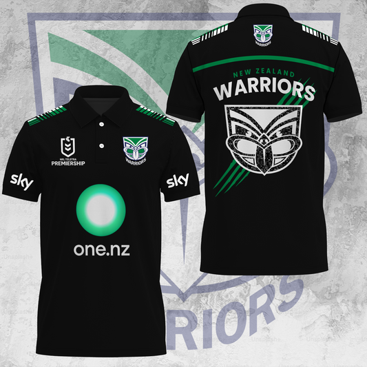 One NZ Warriors NRL 2025 Up The Wahs Limited Edition Polo Shirt TM NTA V37