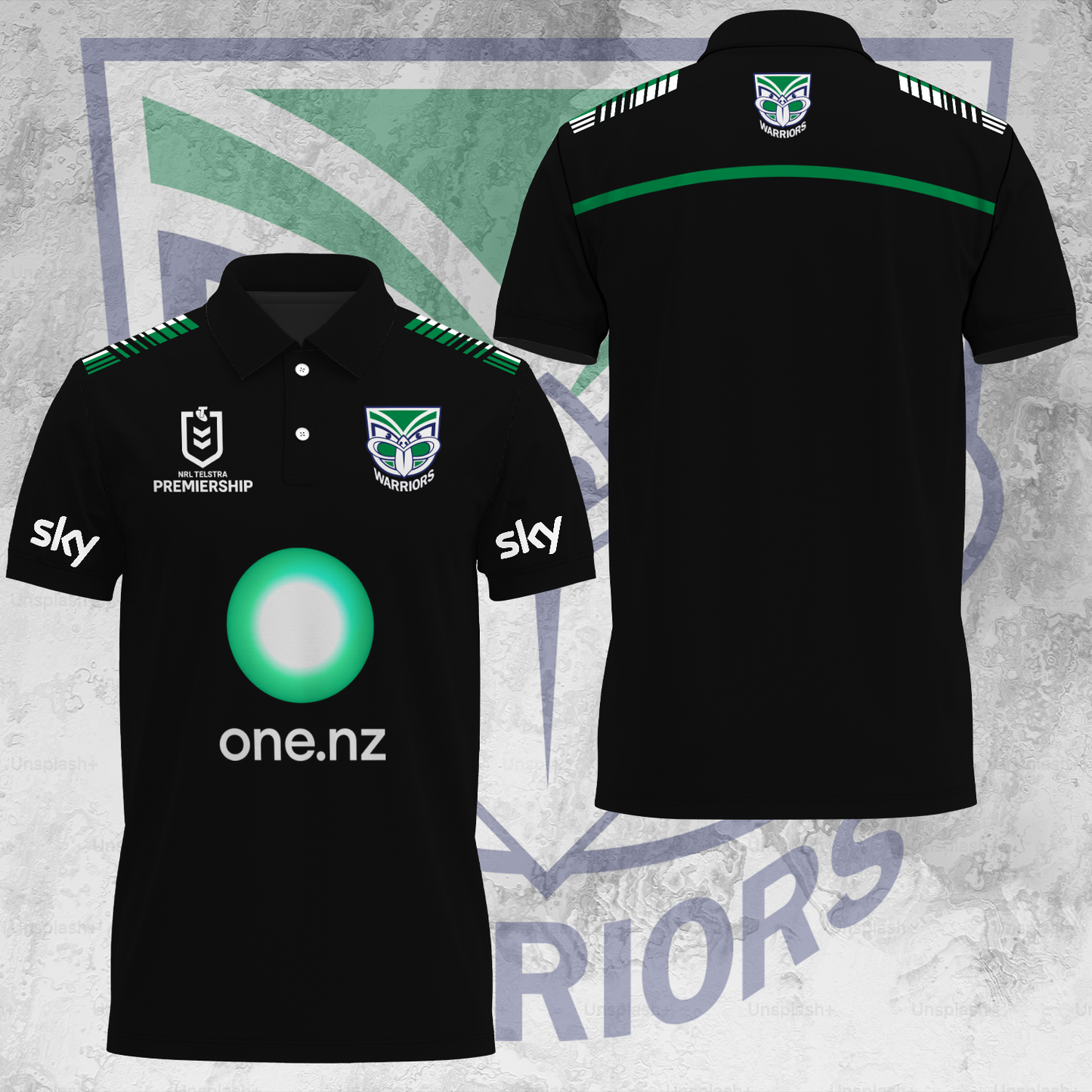 One NZ Warriors NRL 2025 Up The Wahs Limited Edition Polo Shirt TM NTA V39
