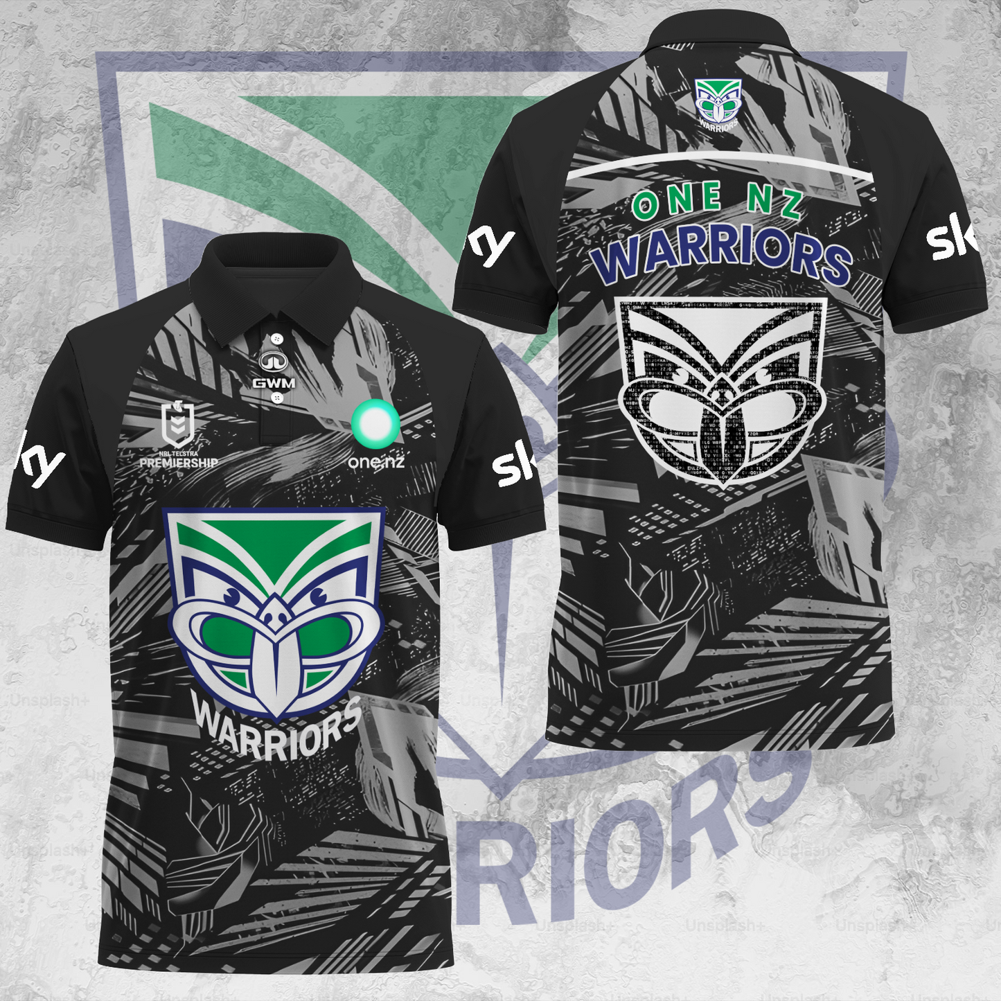 One NZ Warriors NRL 2025 Up The Wahs Limited Edition Polo Shirt TM V4