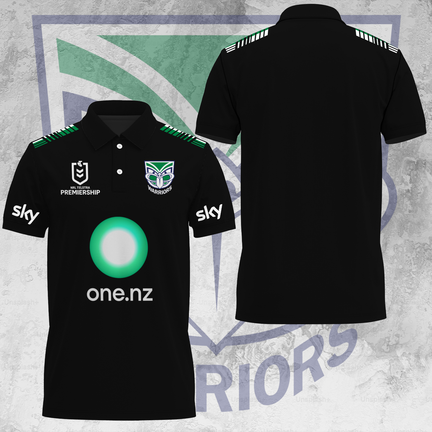 One NZ Warriors NRL 2025 Up The Wahs Limited Edition Polo Shirt TM NTA V40