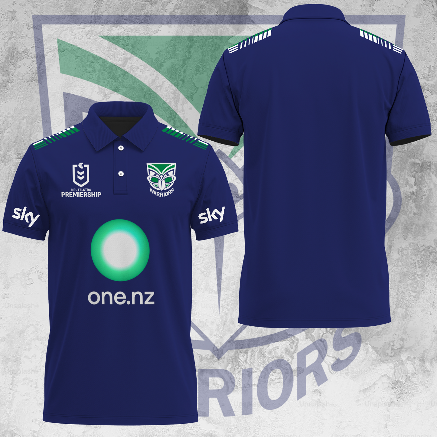 One NZ Warriors NRL 2025 Up The Wahs Limited Edition Polo Shirt TM NTA V41