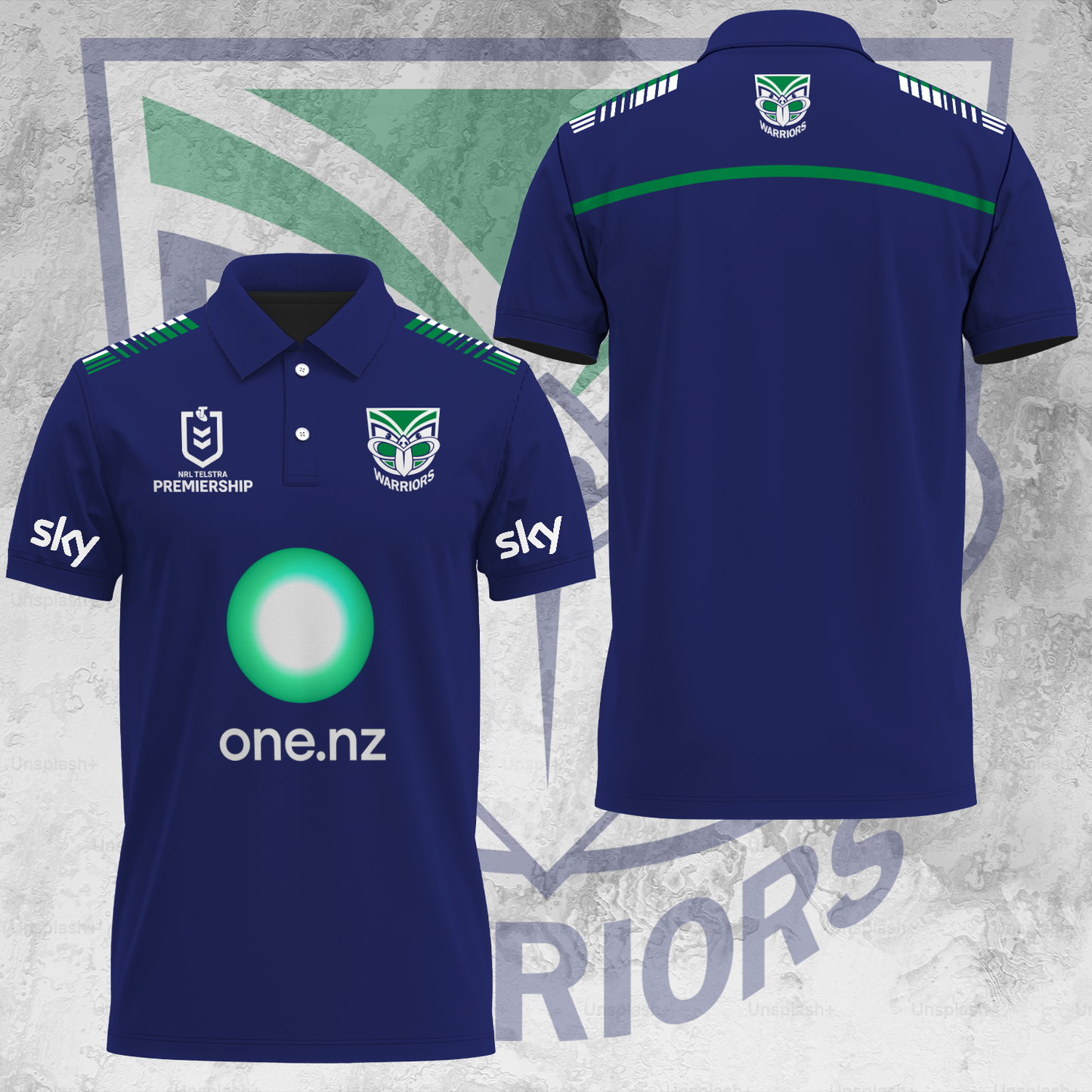 One NZ Warriors NRL 2025 Up The Wahs Limited Edition Polo Shirt TM NTA V42